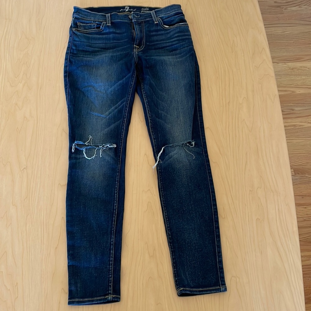 7 for all mankind skinny jeans size 27